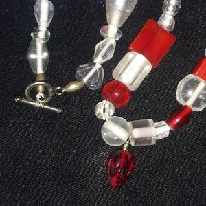 Glass bead necklace